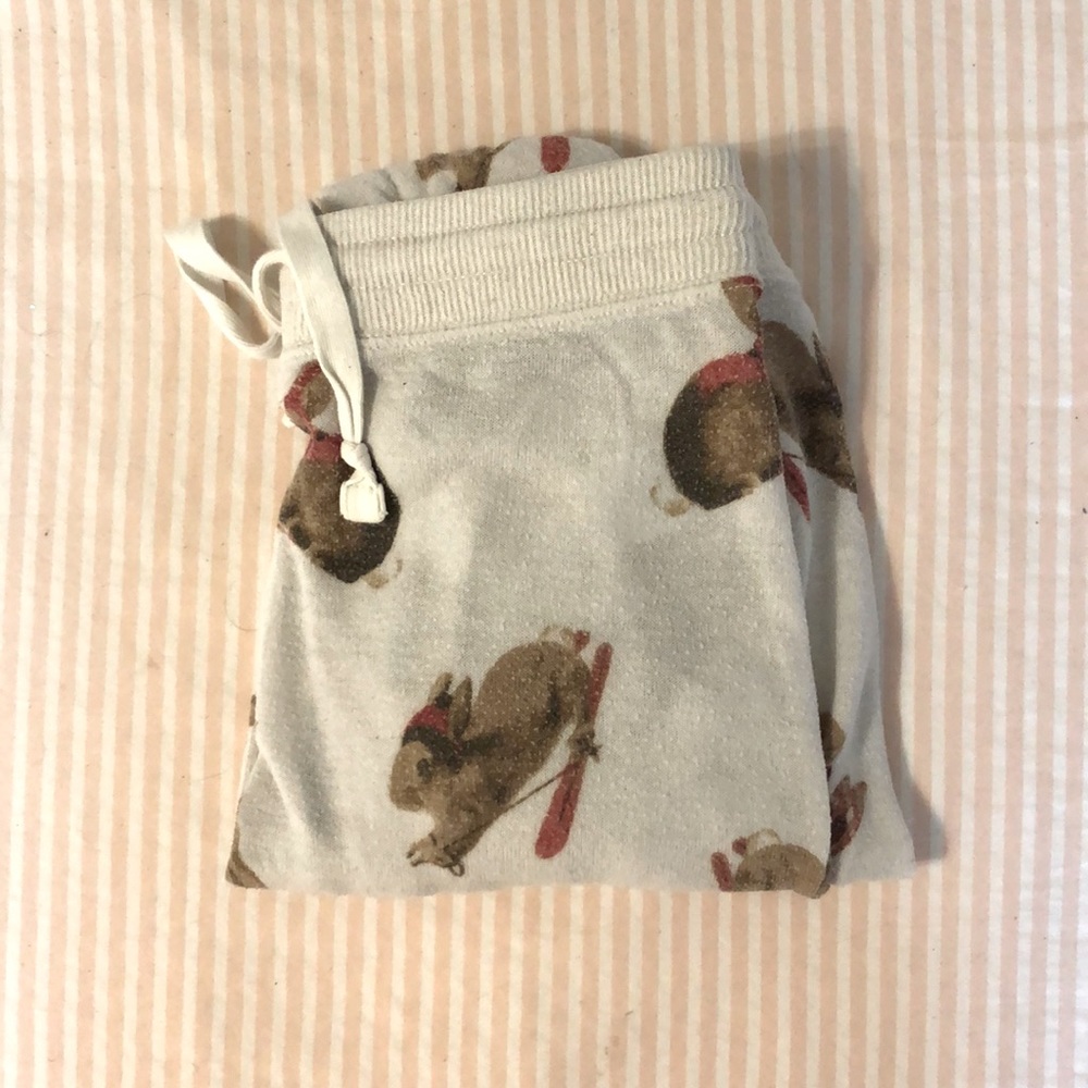 Holiday bunny PJ pants